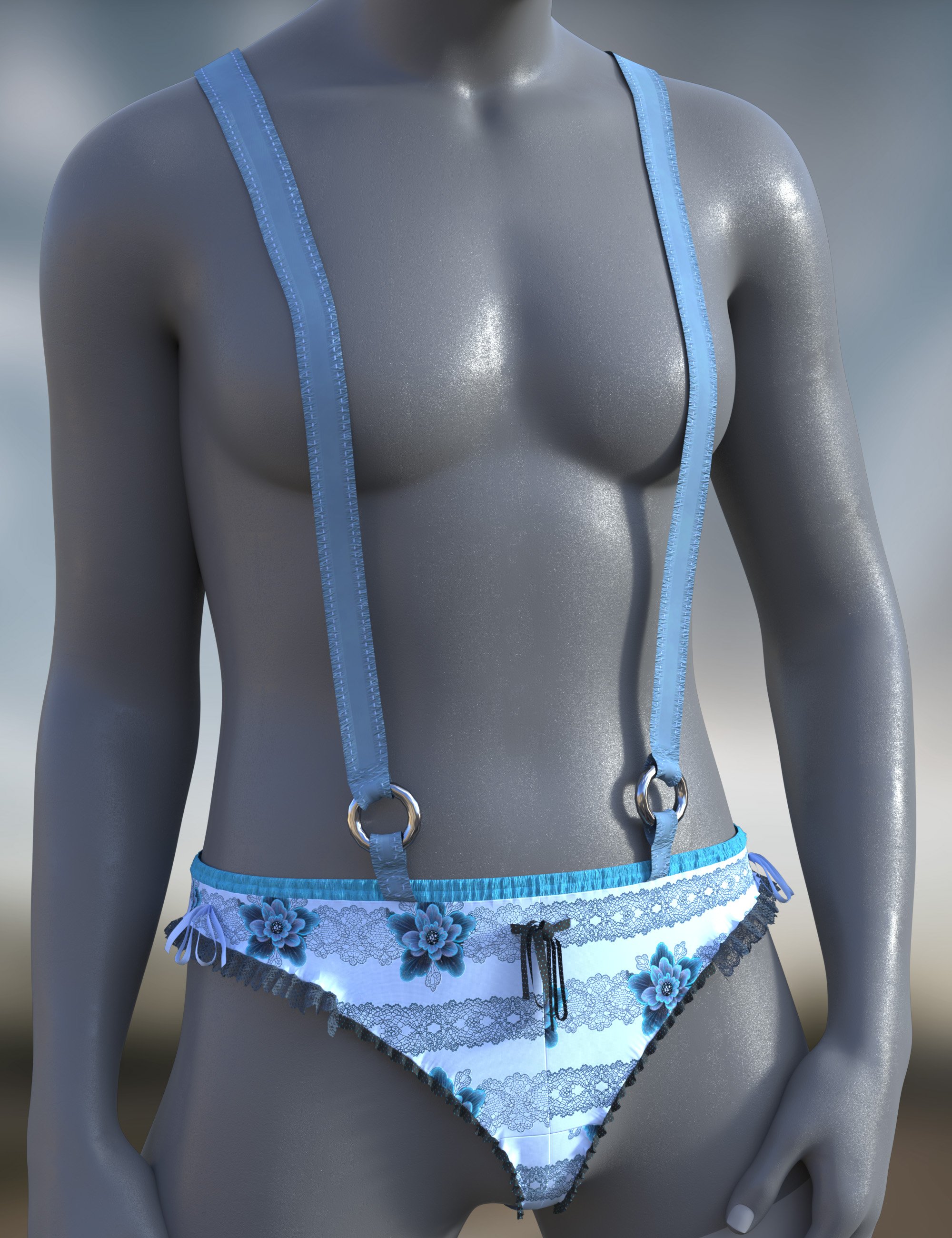 dForce Vo Suzu Knicker for Genesis 9 Feminine by: VOOTW, 3D Models by Daz 3D
