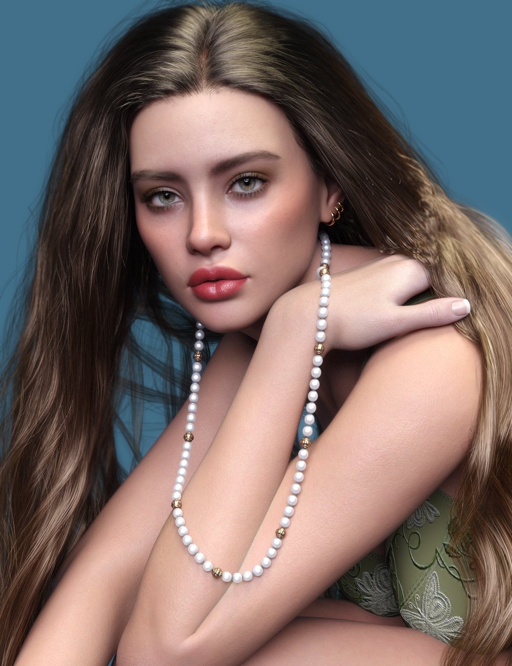 P3D Amber HD for Genesis 9 by: P3Design, 3D Models by Daz 3D