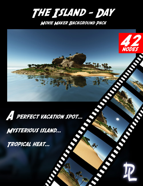 Movie Maker The Island Day Background Pack by: Dreamlight, 3D Models by Daz 3D