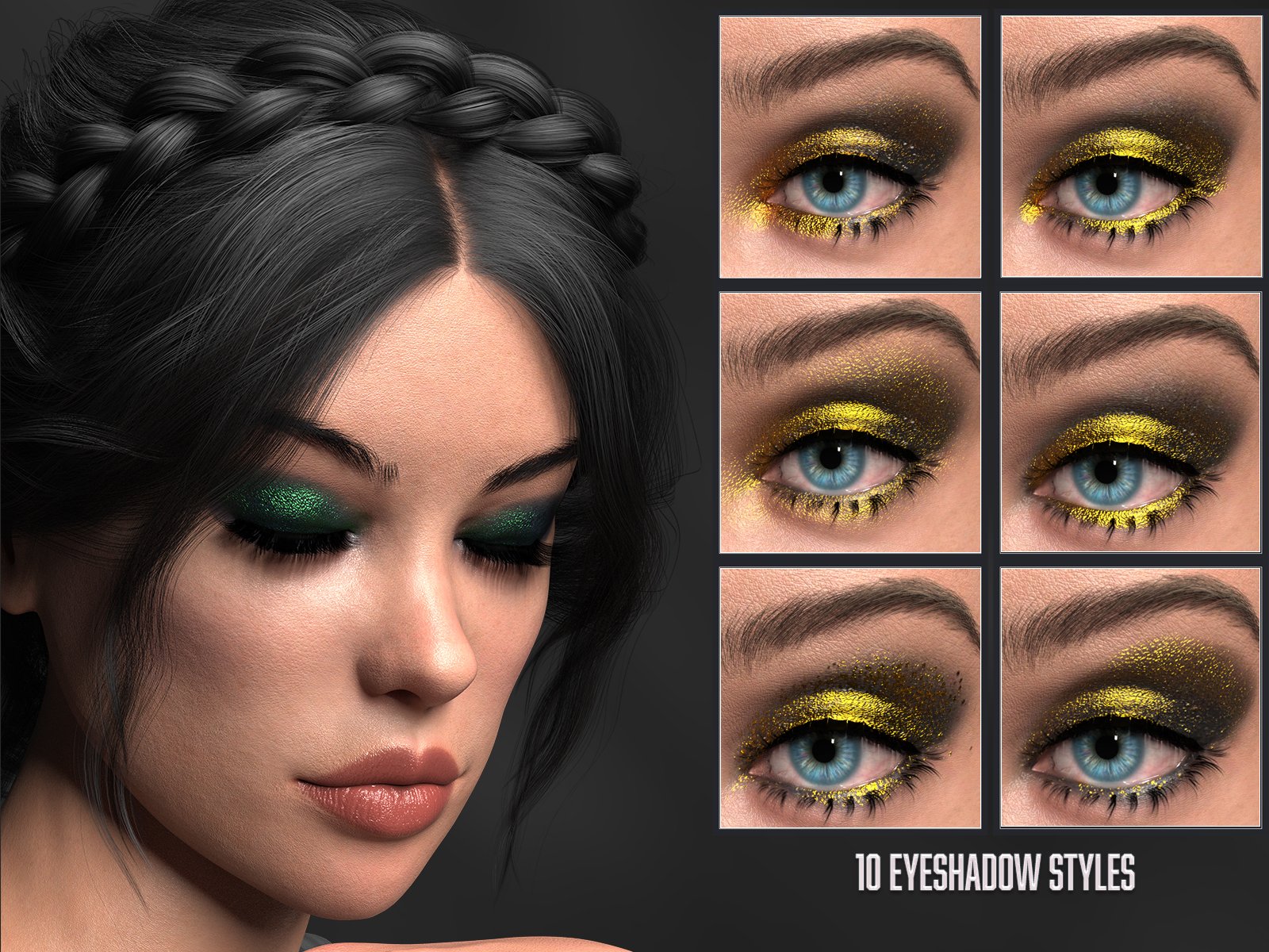 Twizted Glitter Overlays MR for Genesis 9