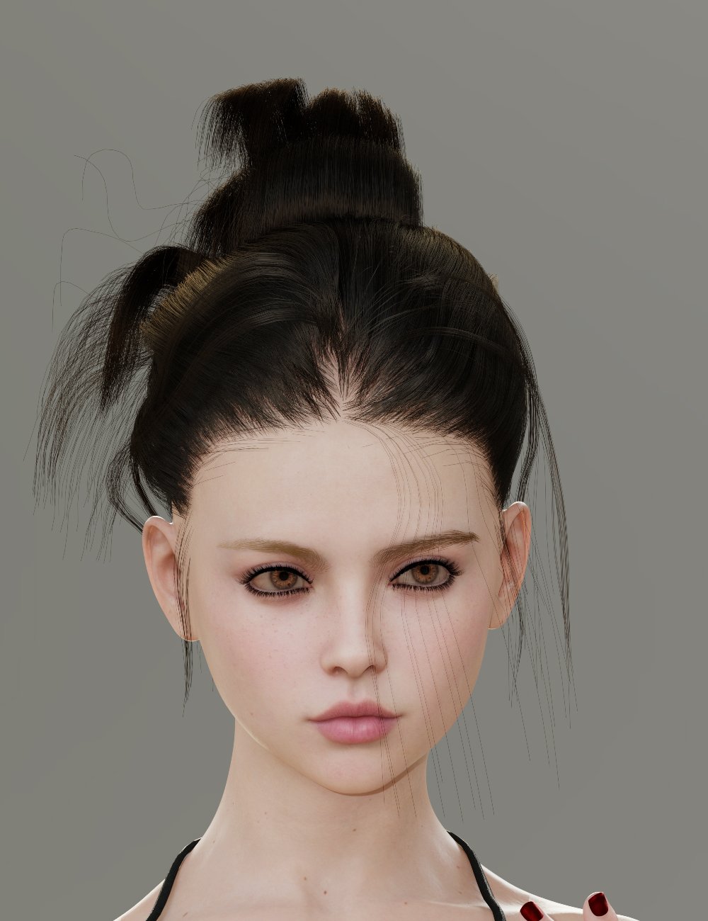 MGAB Meena HD and Hair Bundle for Genesis 9 by: MarcosGAB, 3D Models by Daz 3D