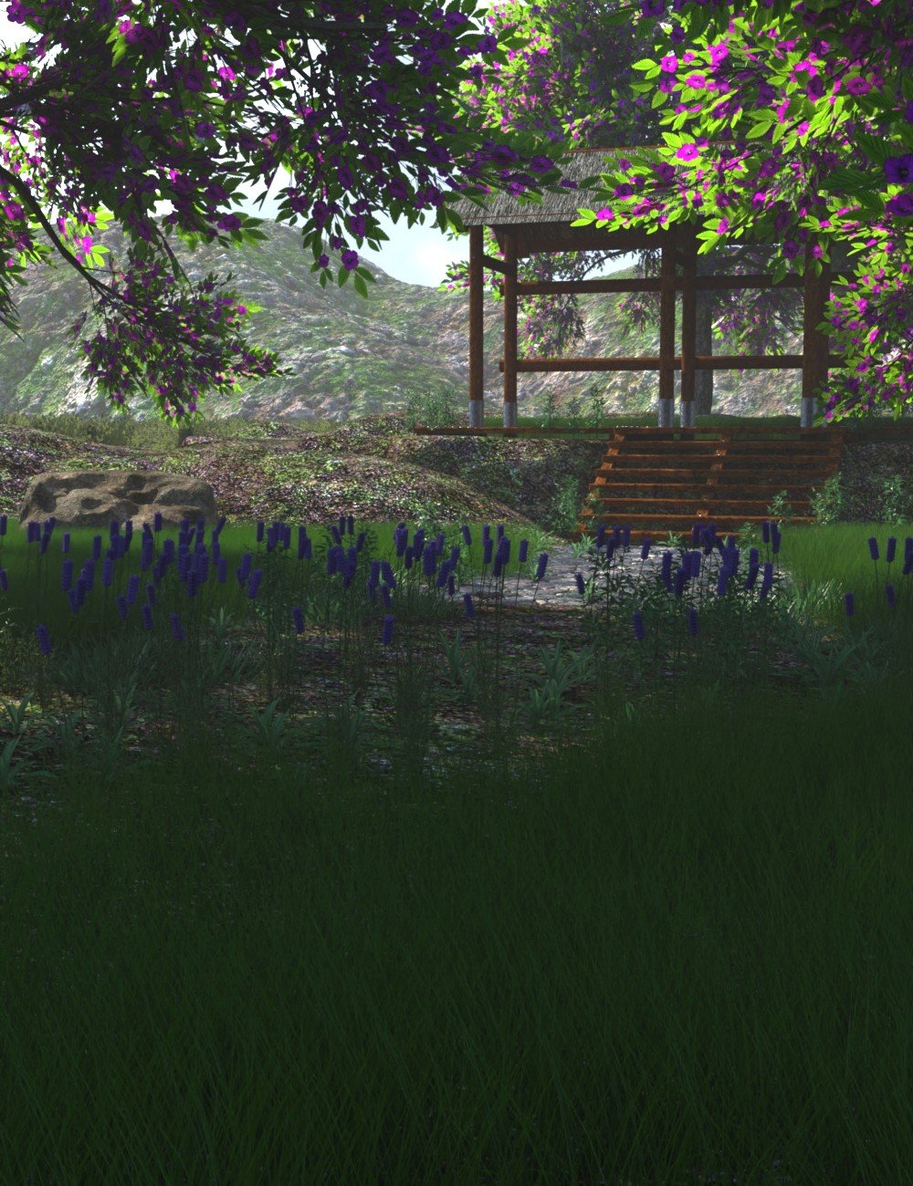 The Garden in the Mountains by: JeffersonAF, 3D Models by Daz 3D