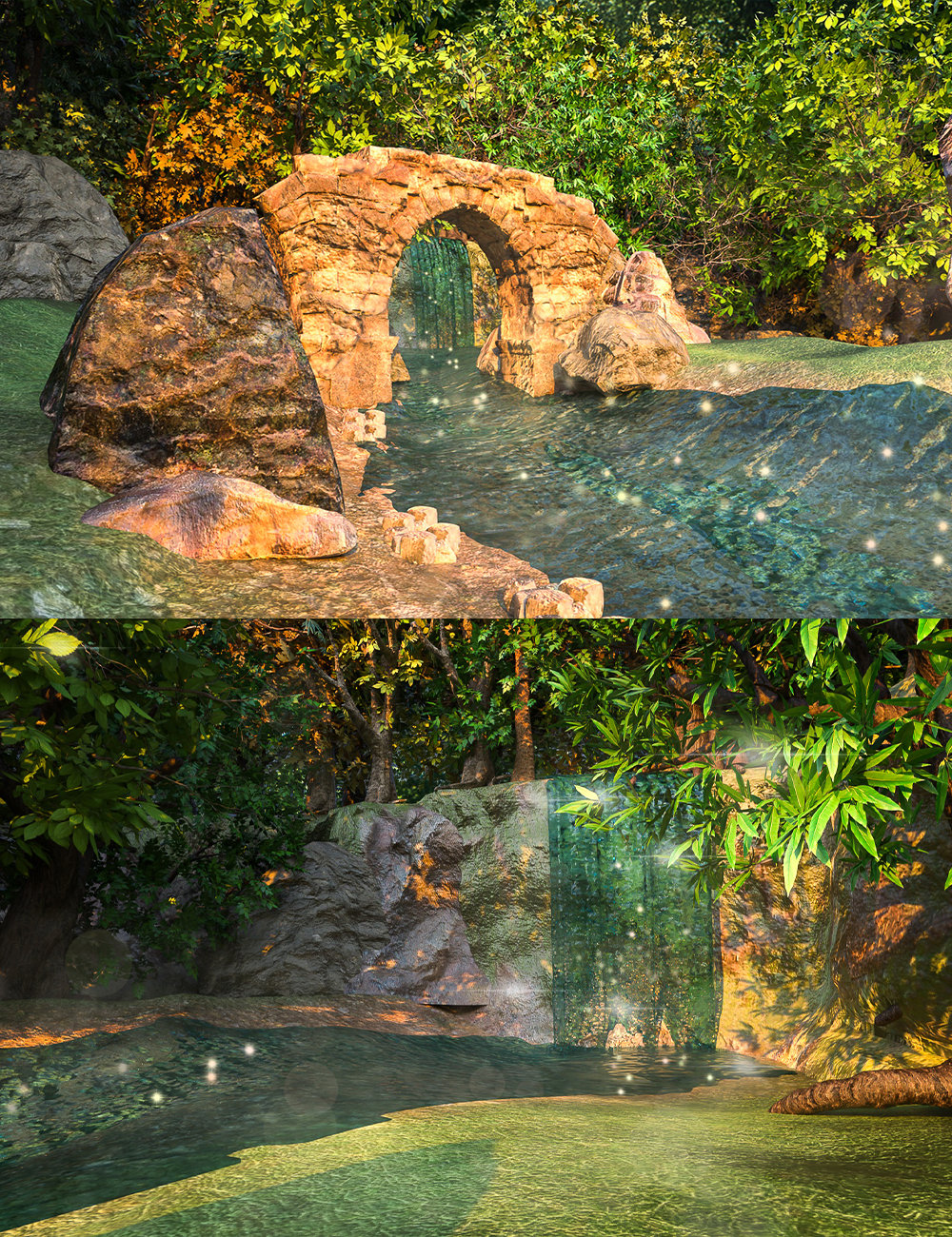 Mystic Arch Stream by: clacydarch, 3D Models by Daz 3D