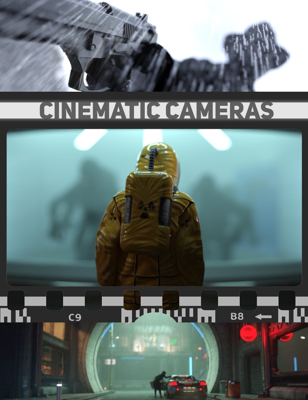 Iray Cinematic Cameras by: KindredArts, 3D Models by Daz 3D