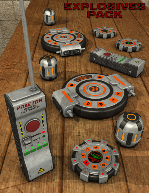 Explosives Pack | Daz 3D