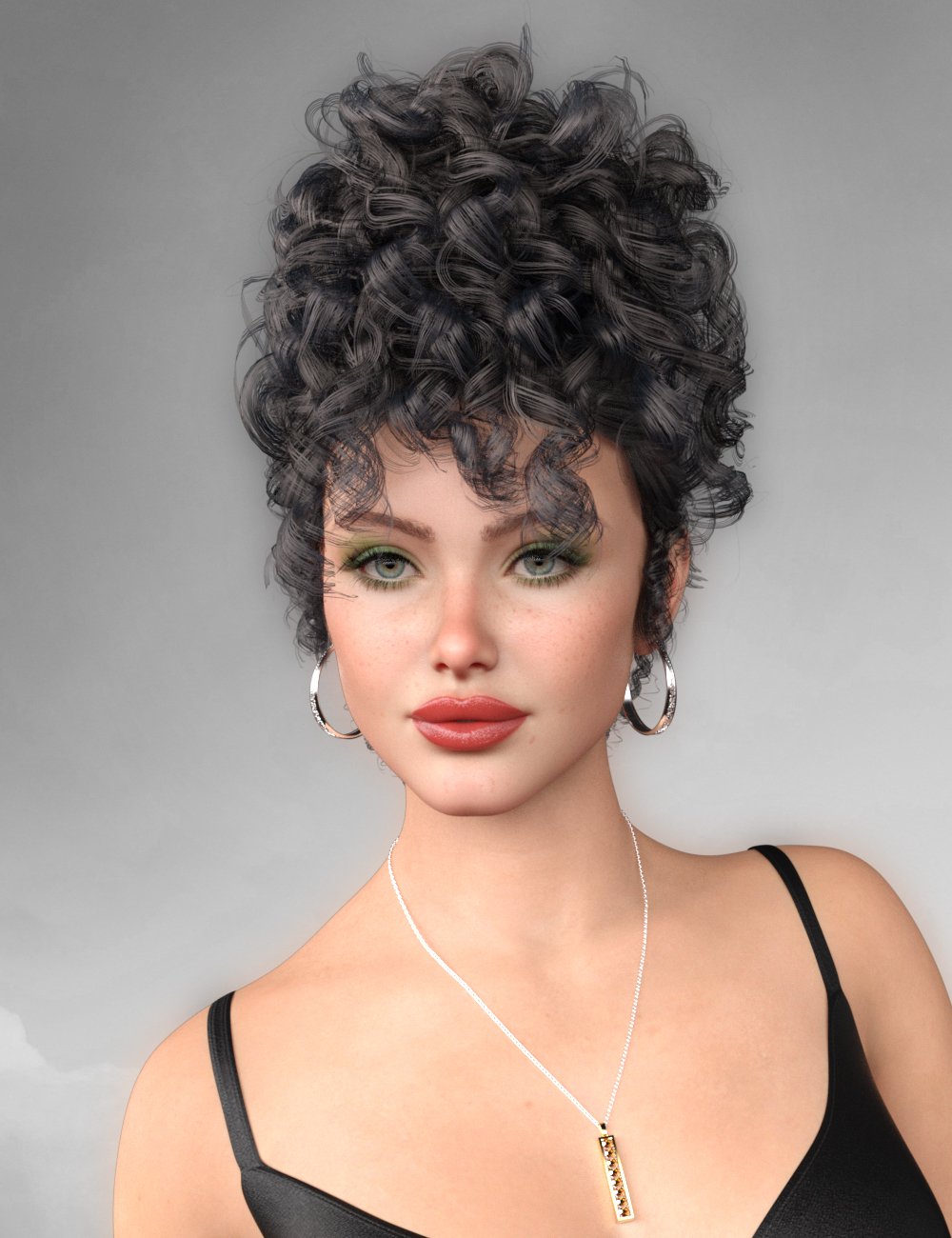 SWAM's Erin Hair for Genesis 9 by: SWAM, 3D Models by Daz 3D