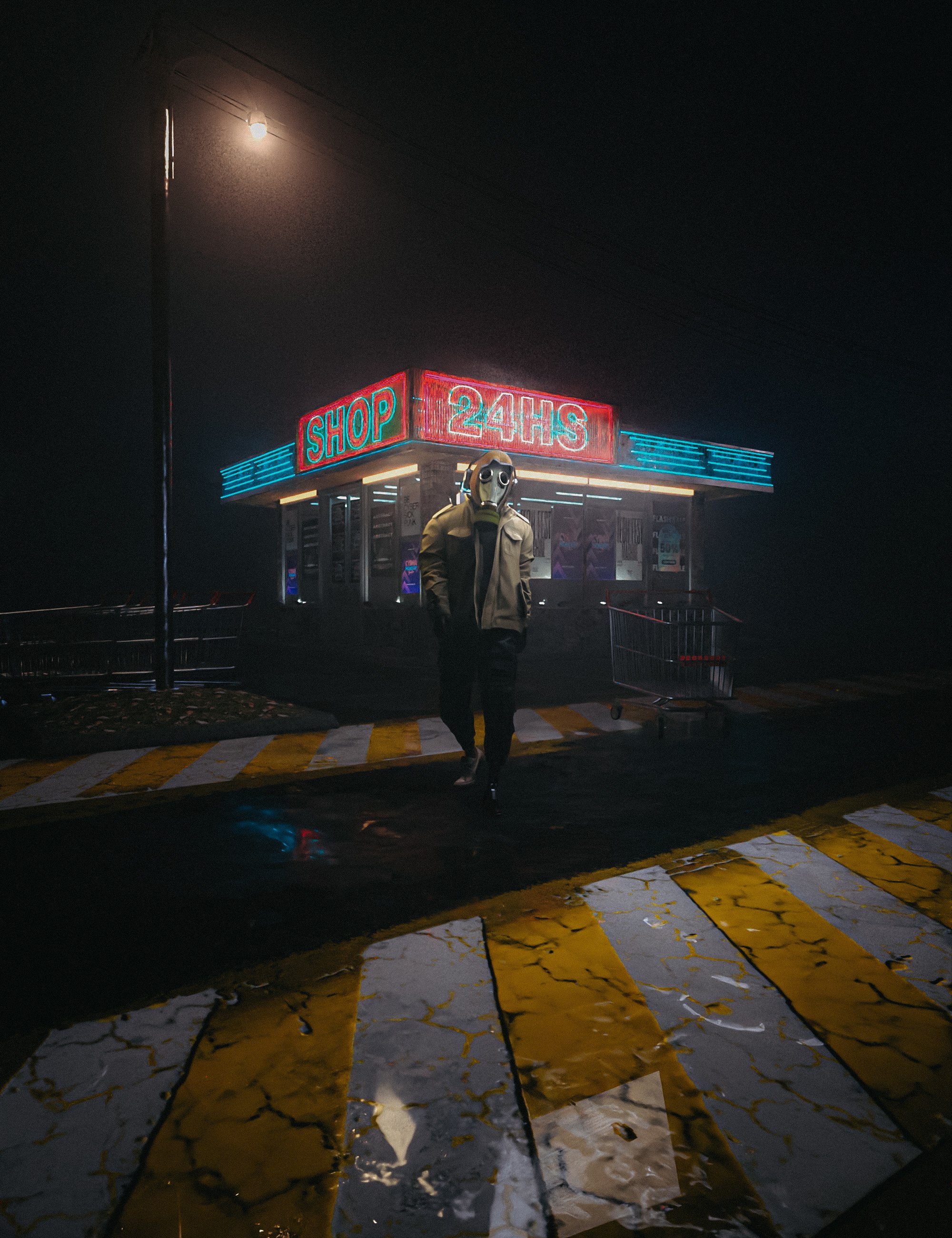 HT Foggy Neon Shop by: Hate94Neu, 3D Models by Daz 3D