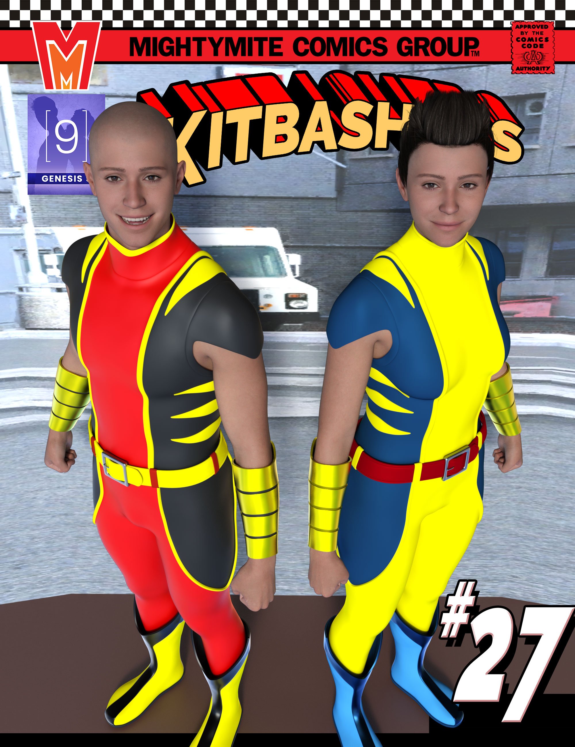 Kitbashers 027 MMGenesis 9 by: MightyMite, 3D Models by Daz 3D