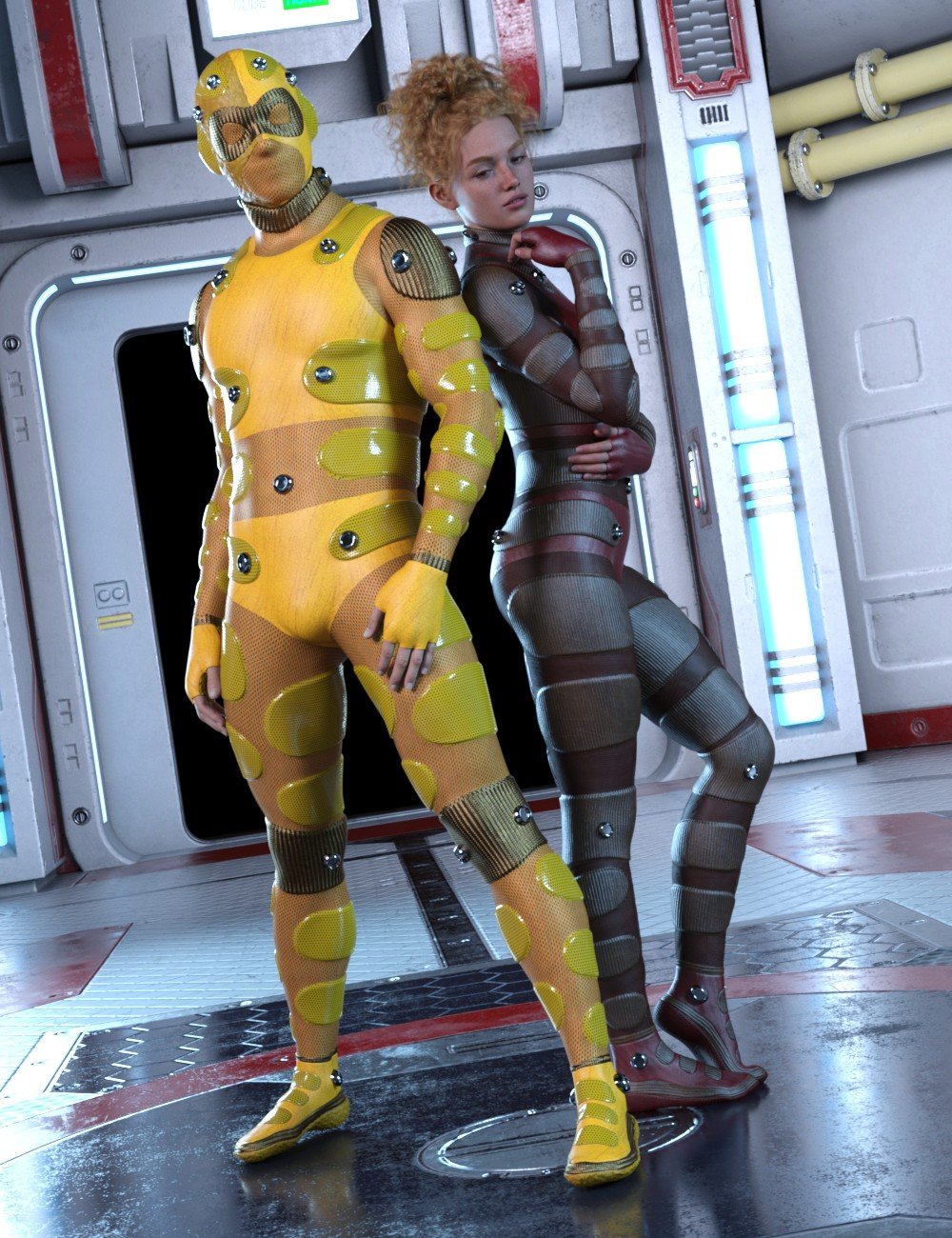 ZSuit01 for Genesis 9 by: DZheng, 3D Models by Daz 3D