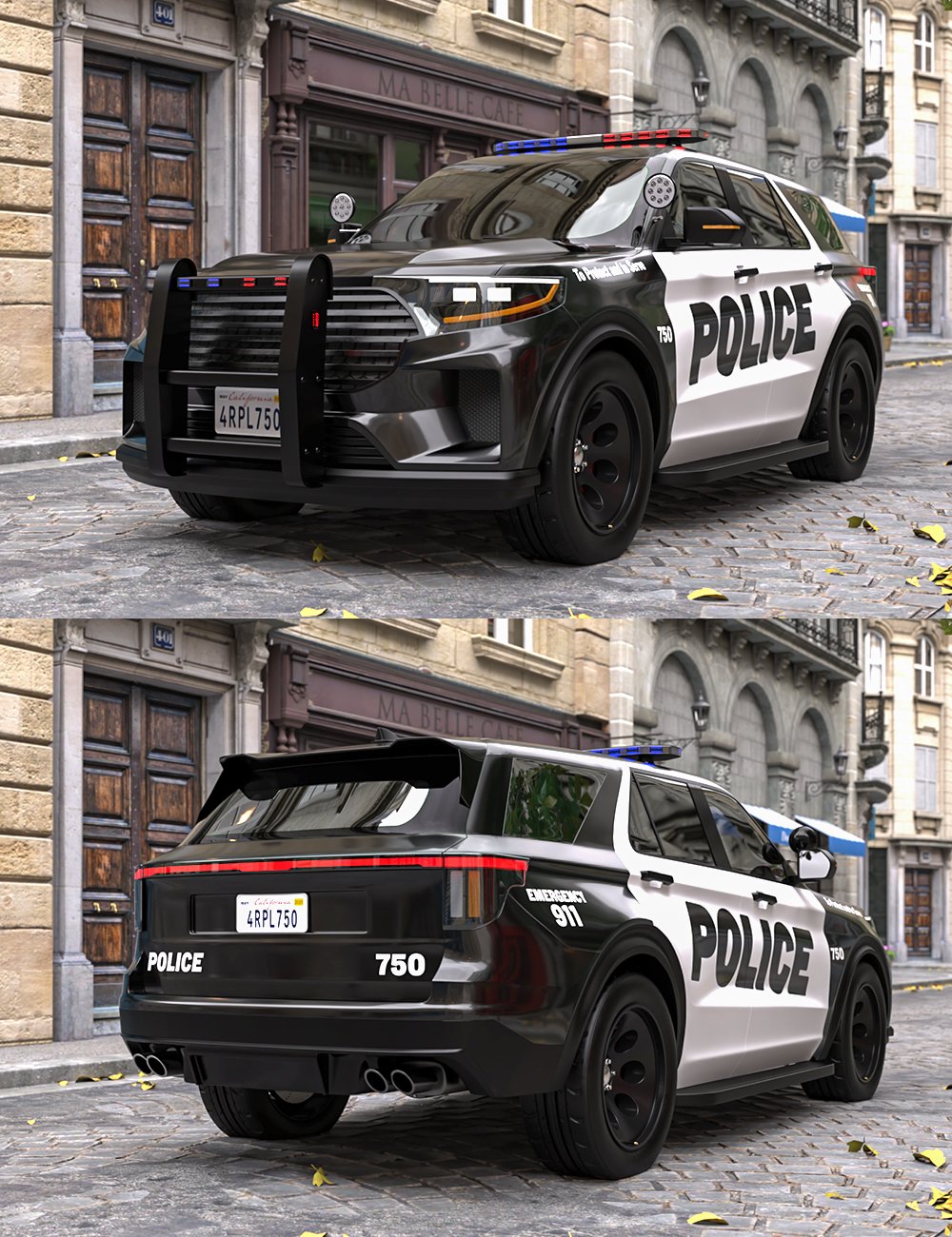Ranger R1 Police by: Pinkslip, 3D Models by Daz 3D