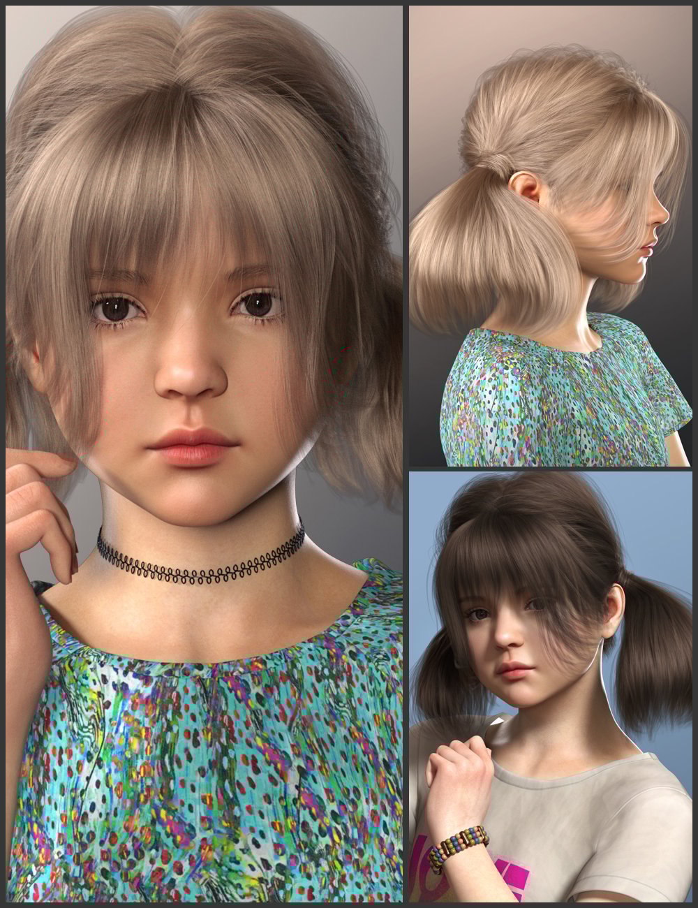 MB Shanny Hair and MB Shanny for Genesis 9 Feminine by: Magic Brush, 3D Models by Daz 3D