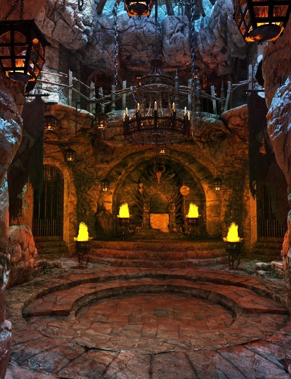 XI Barbarian Throne by: Xivon, 3D Models by Daz 3D