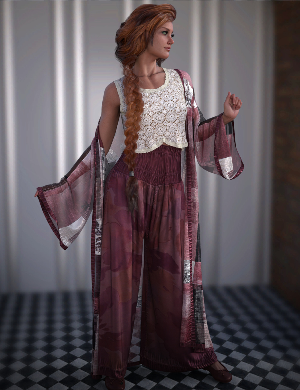 dForce Decorous Outfit for Genesis 9 and 8 Female | Daz 3D