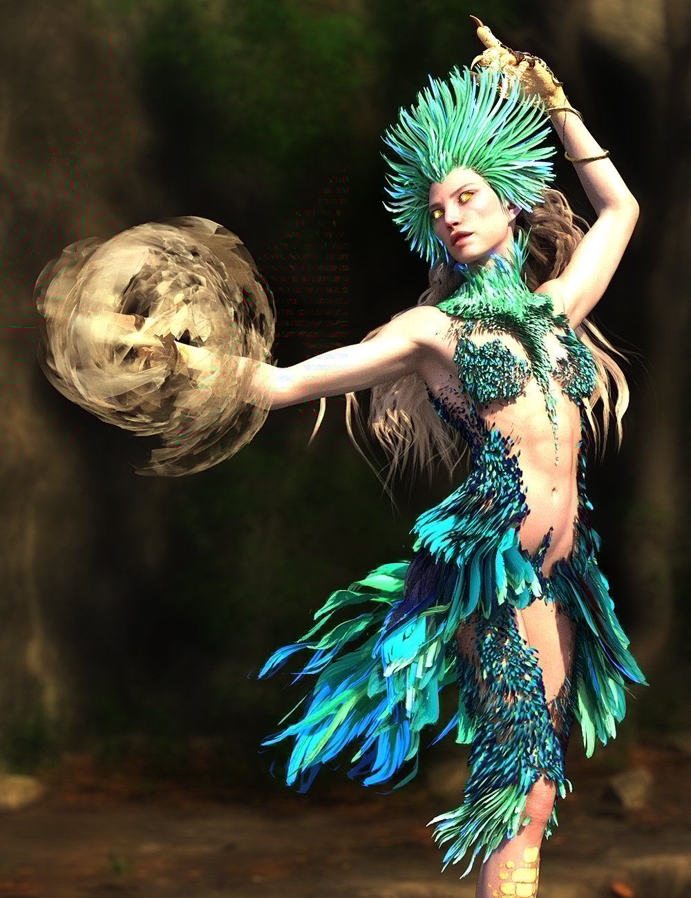 Avilume Add-On for Aello Dress by: Arki, 3D Models by Daz 3D