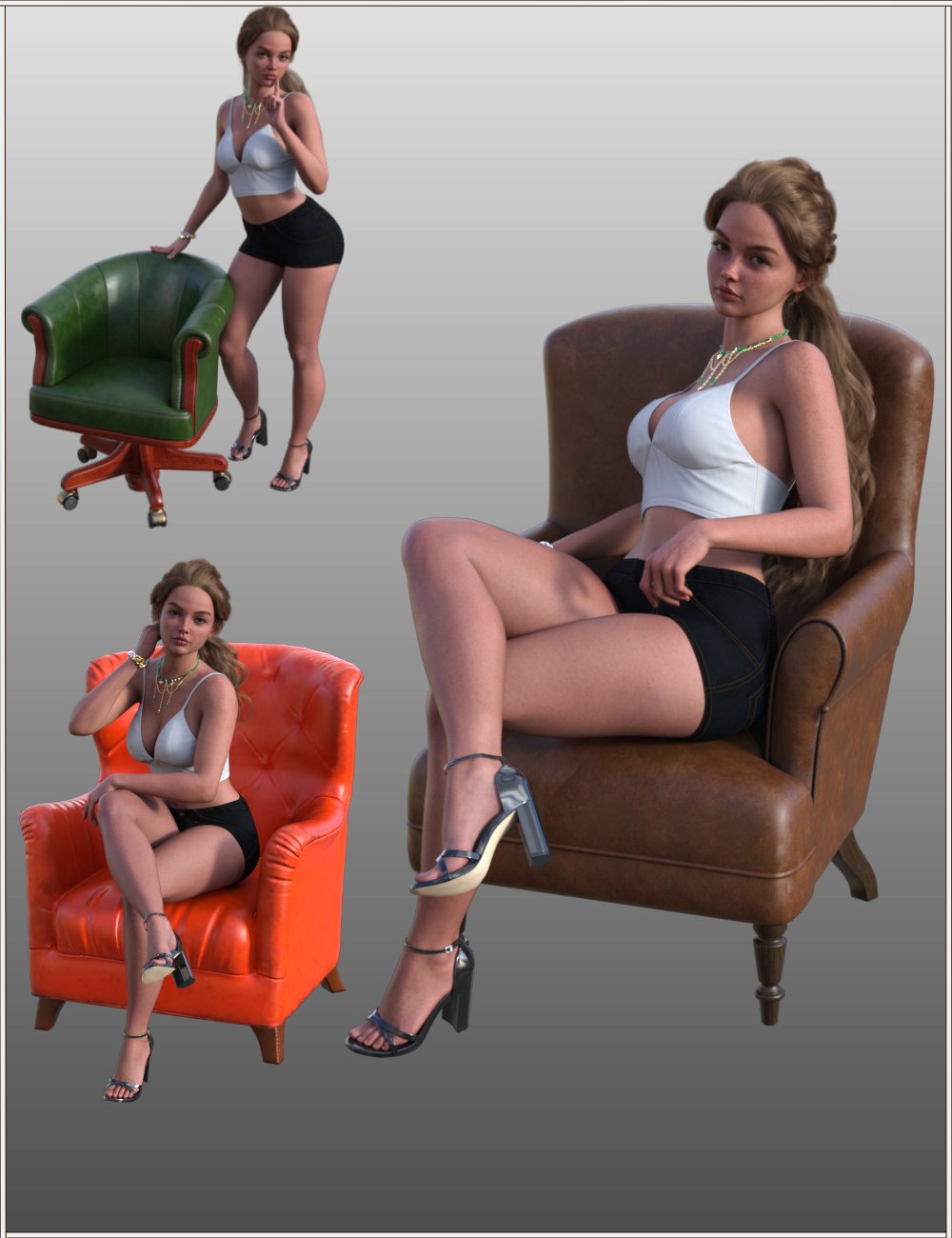 FG Chair Poses by: IronmanFugazi1968, 3D Models by Daz 3D