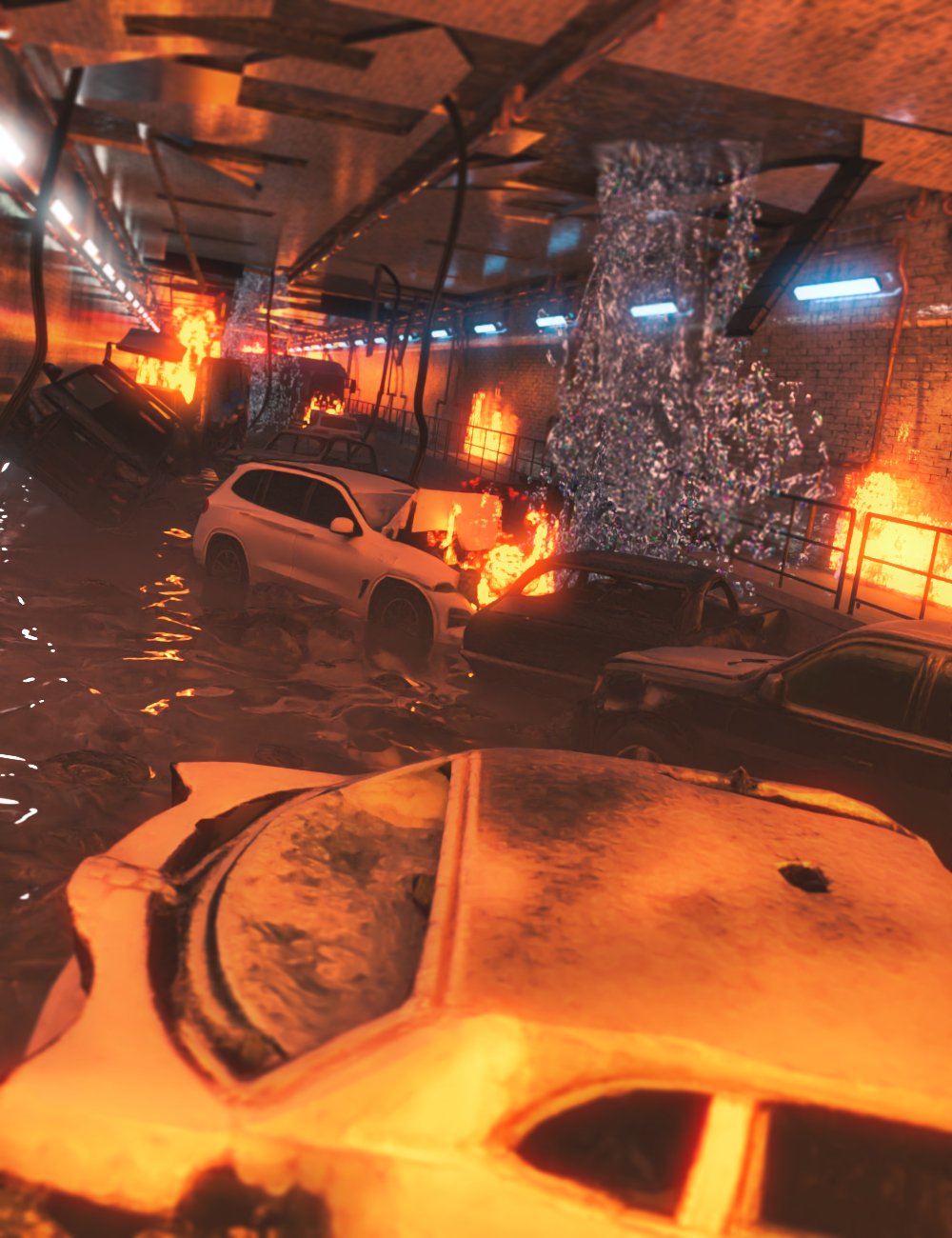 Tunnel Apocalypse by: Digitallab3D, 3D Models by Daz 3D
