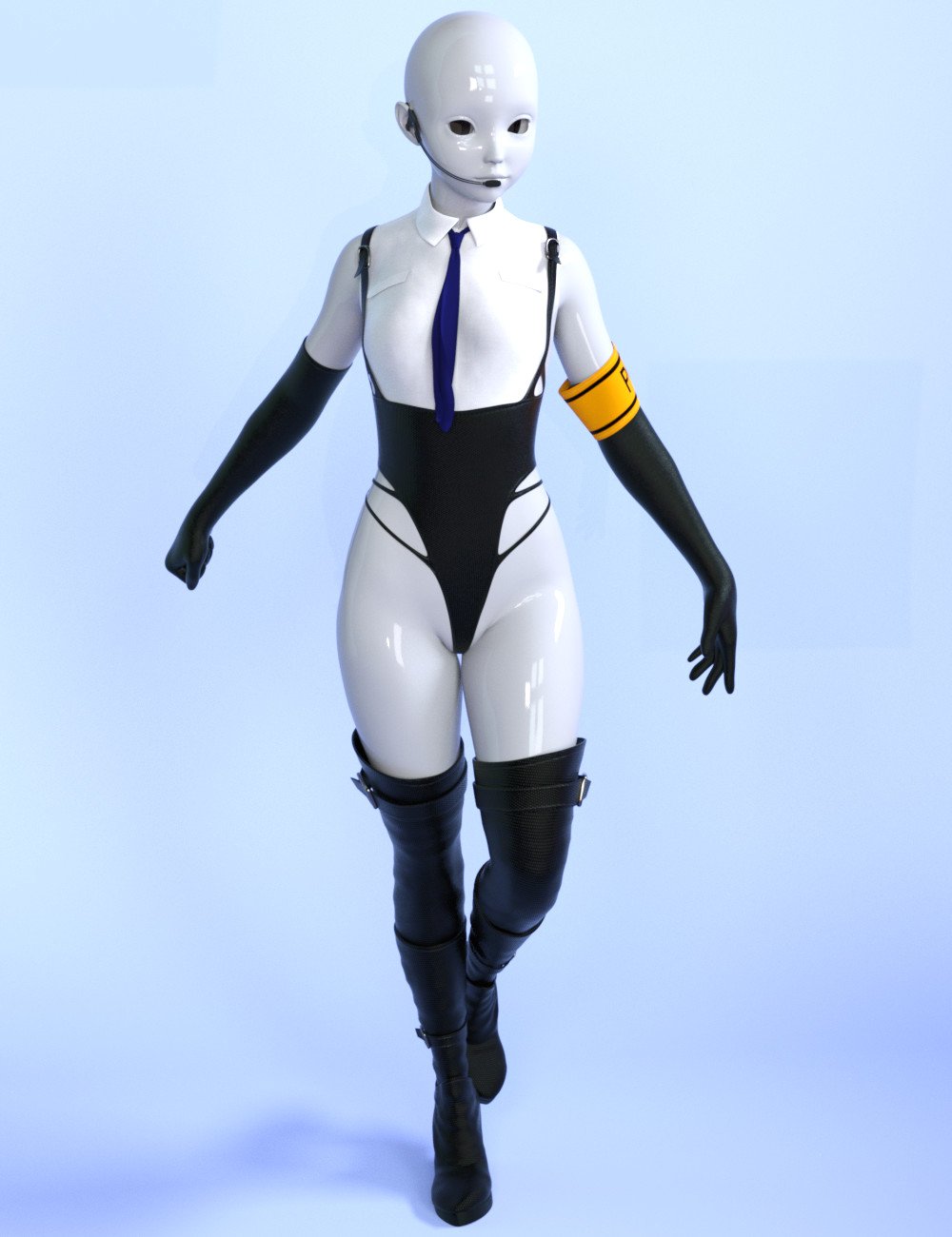 dForce Cyber Police Outfit for Genesis 9