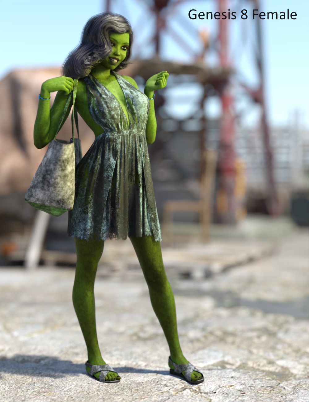 dForce Summer Flow Outfit for Genesis 9 and Genesis 8 Female