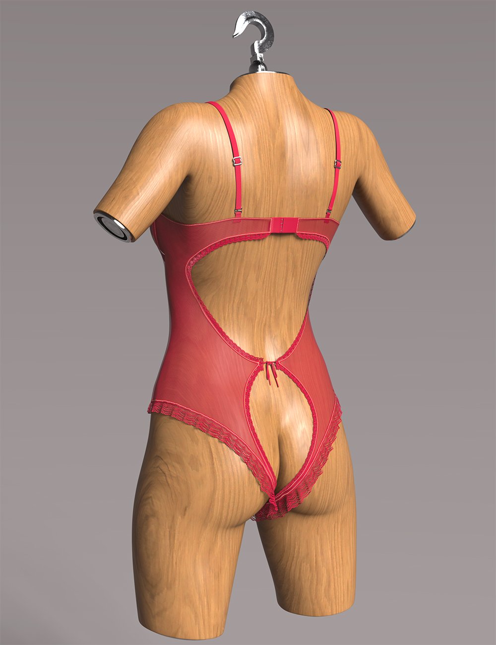 dForce GN Shadow Bloom Lace Bodysuit for Genesis 9, 8.1, and 8 Female