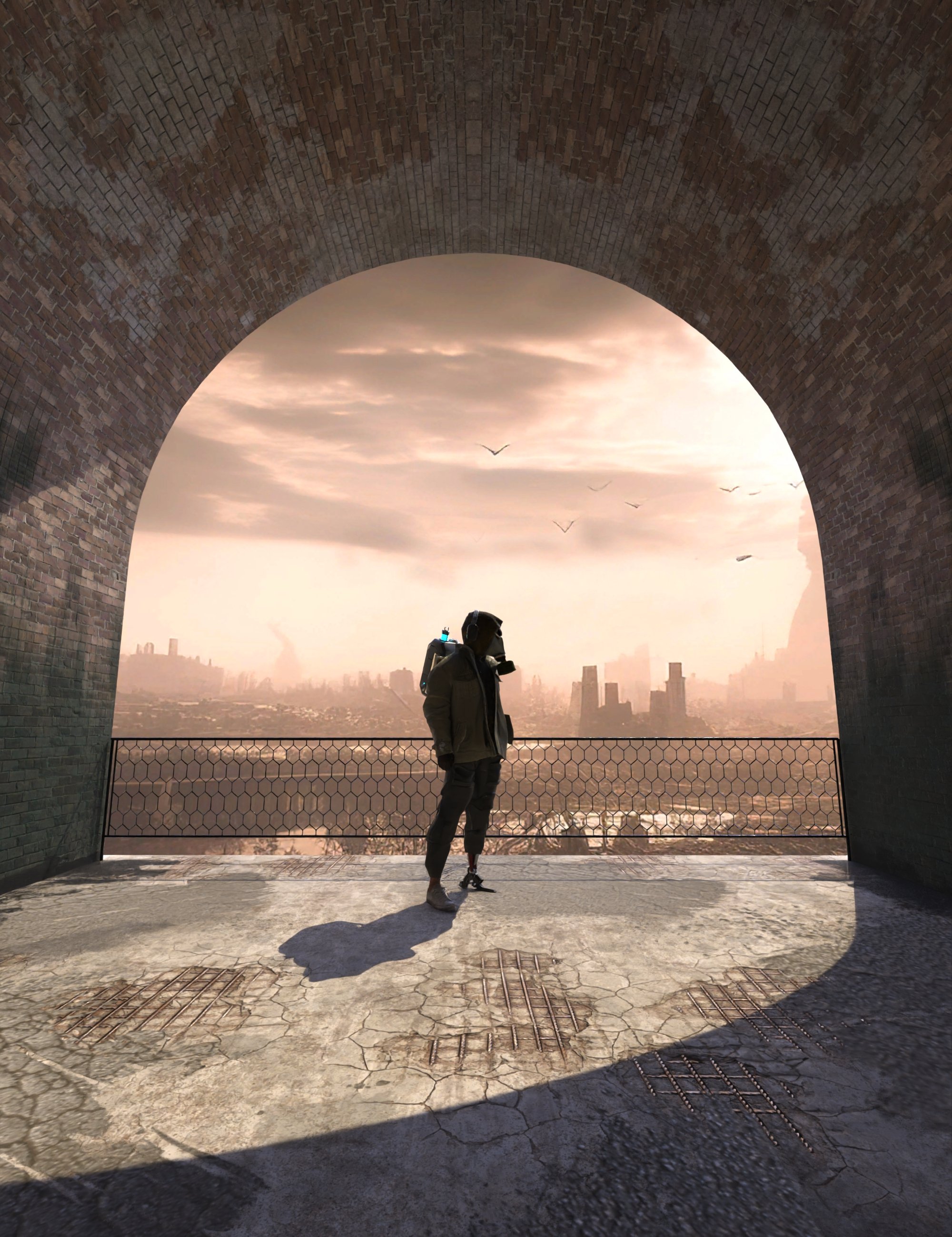 HT Grunge Brick Tunnel by: Hate94Neu, 3D Models by Daz 3D