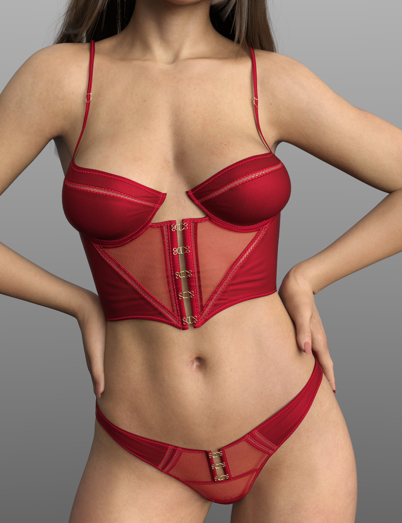 X-Fashion Sleek Intimate Lingerie for Genesis 8, 8.1 and Genesis 9