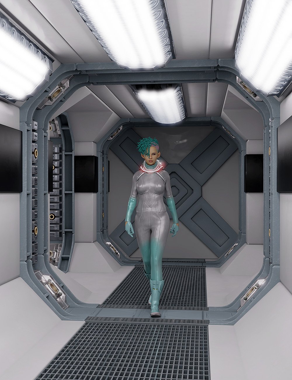 Orestes Sleek Sci Fi Corridors