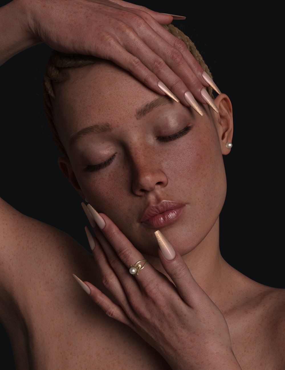 FK Manicure Muse Materials for Genesis 9 MR by: Fabiana, 3D Models by Daz 3D