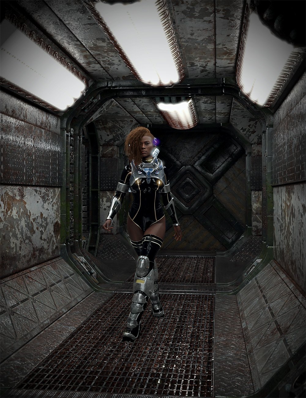 Orestes Derelict Sci Fi Halls Texture Add-on