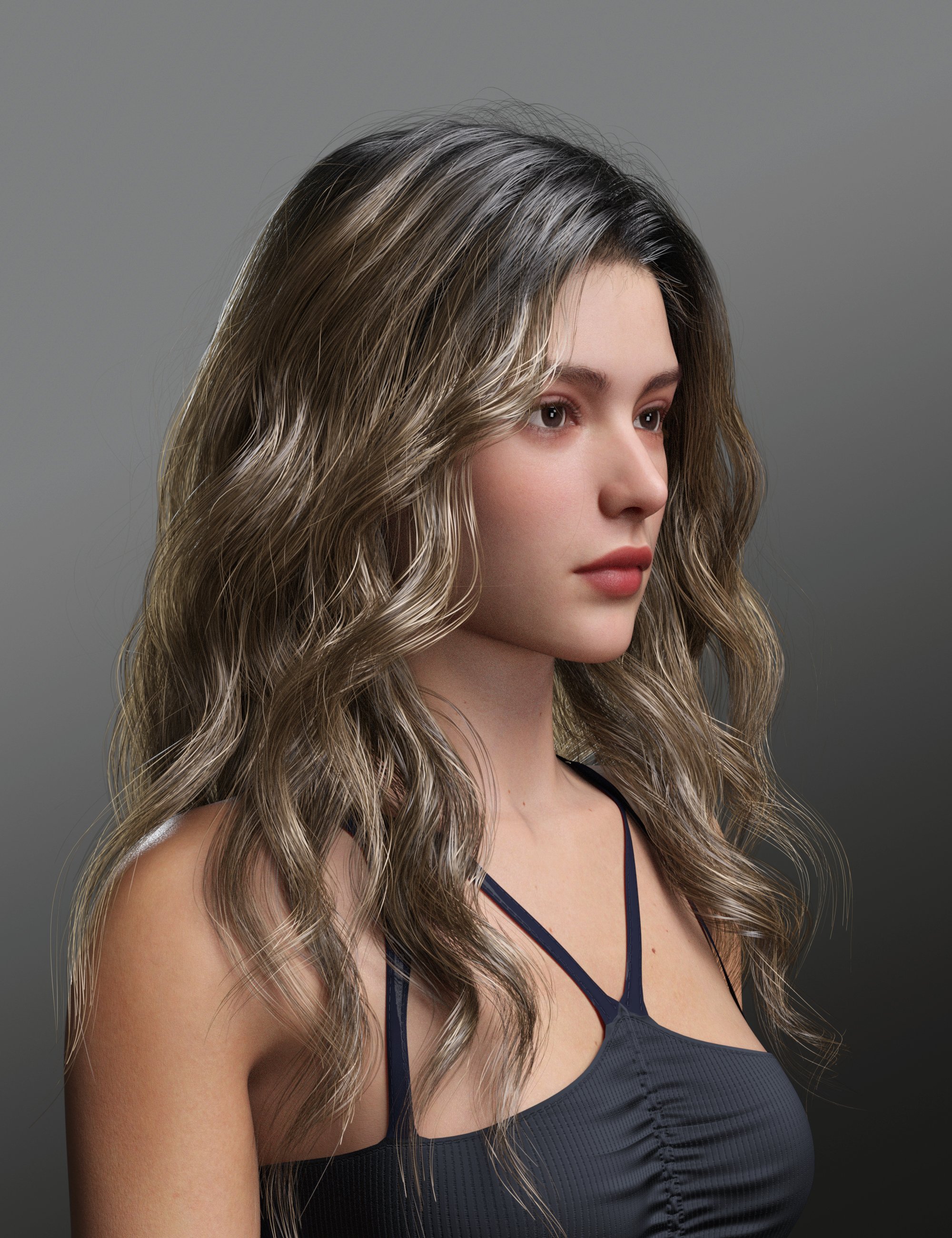 dForce Yeimi Hair for Genesis 9