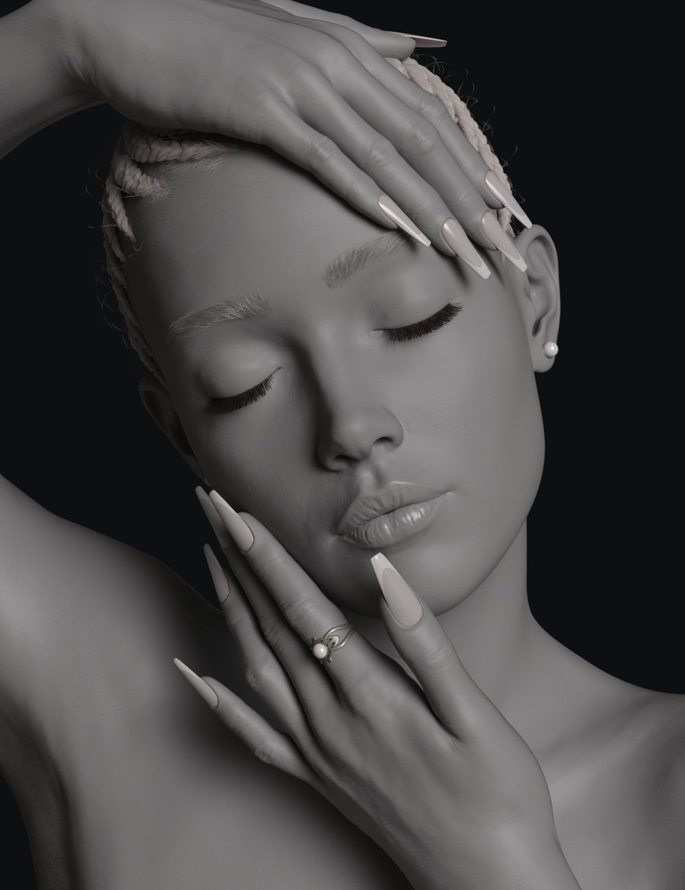 FK Manicure Muse Morphs for Genesis 9 by: Fabiana, 3D Models by Daz 3D