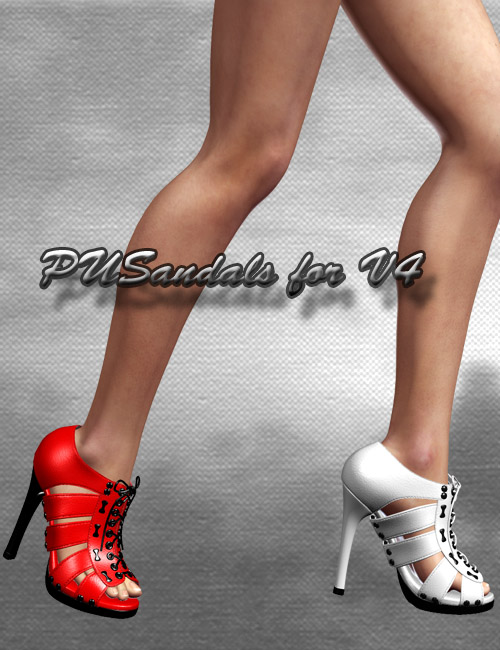 Pu Sandals by: dx30, 3D Models by Daz 3D