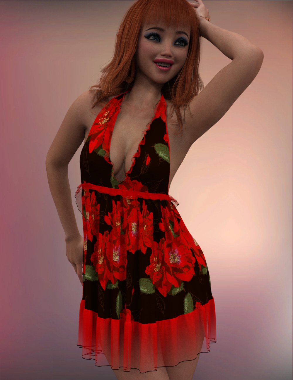DNA Dee Dee - a dForce Sundress for Genesis 9 by: Donnena, 3D Models by Daz 3D