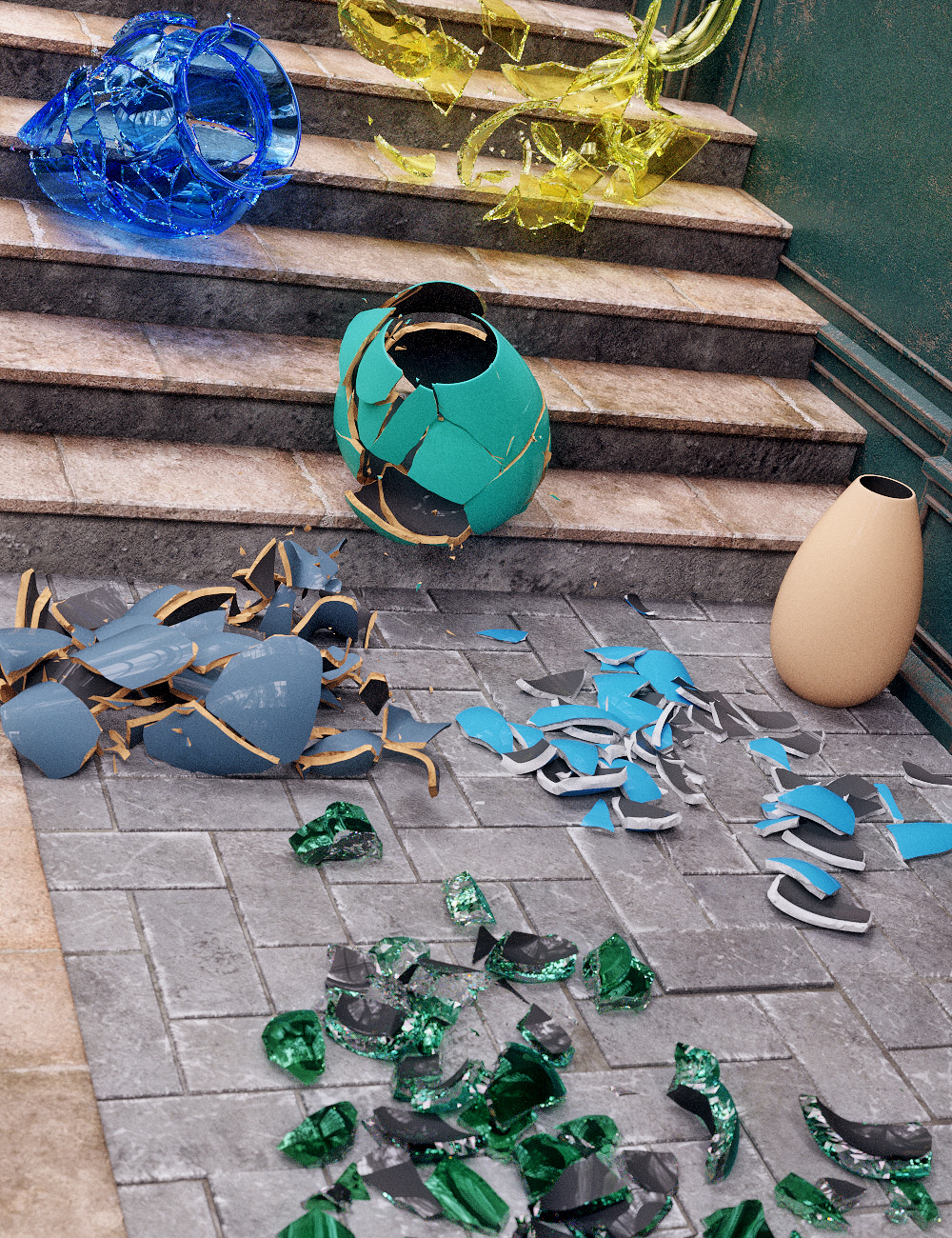 MMX Broken Pottery 01 by: Mattymanx, 3D Models by Daz 3D