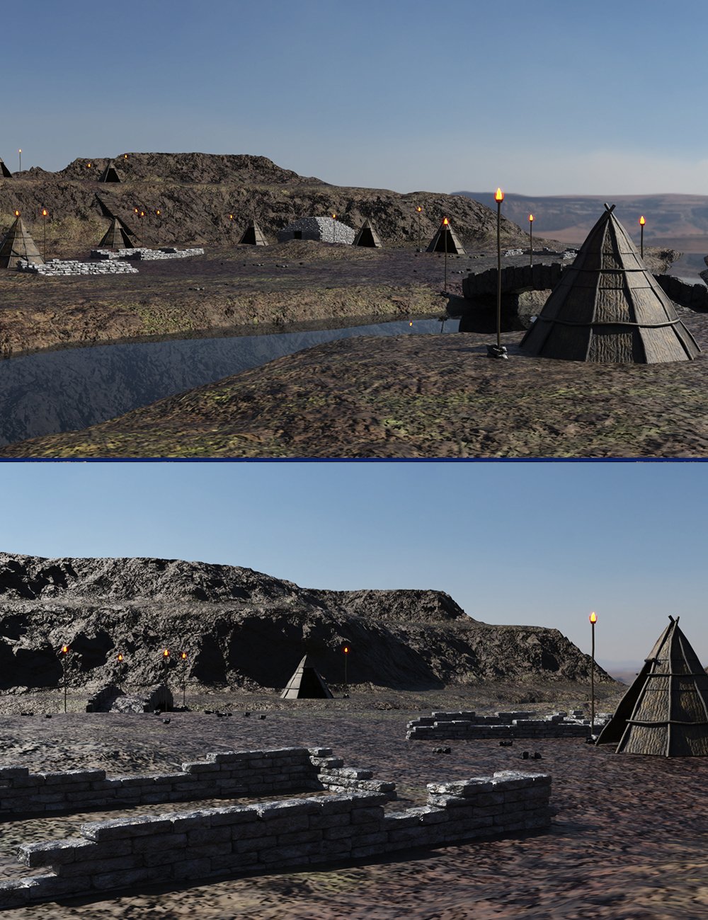 Mountain Bridge by: bituka3d, 3D Models by Daz 3D