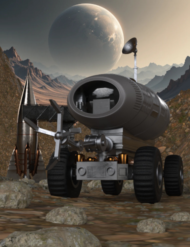 Retro Mars Base Bundle | Daz 3D