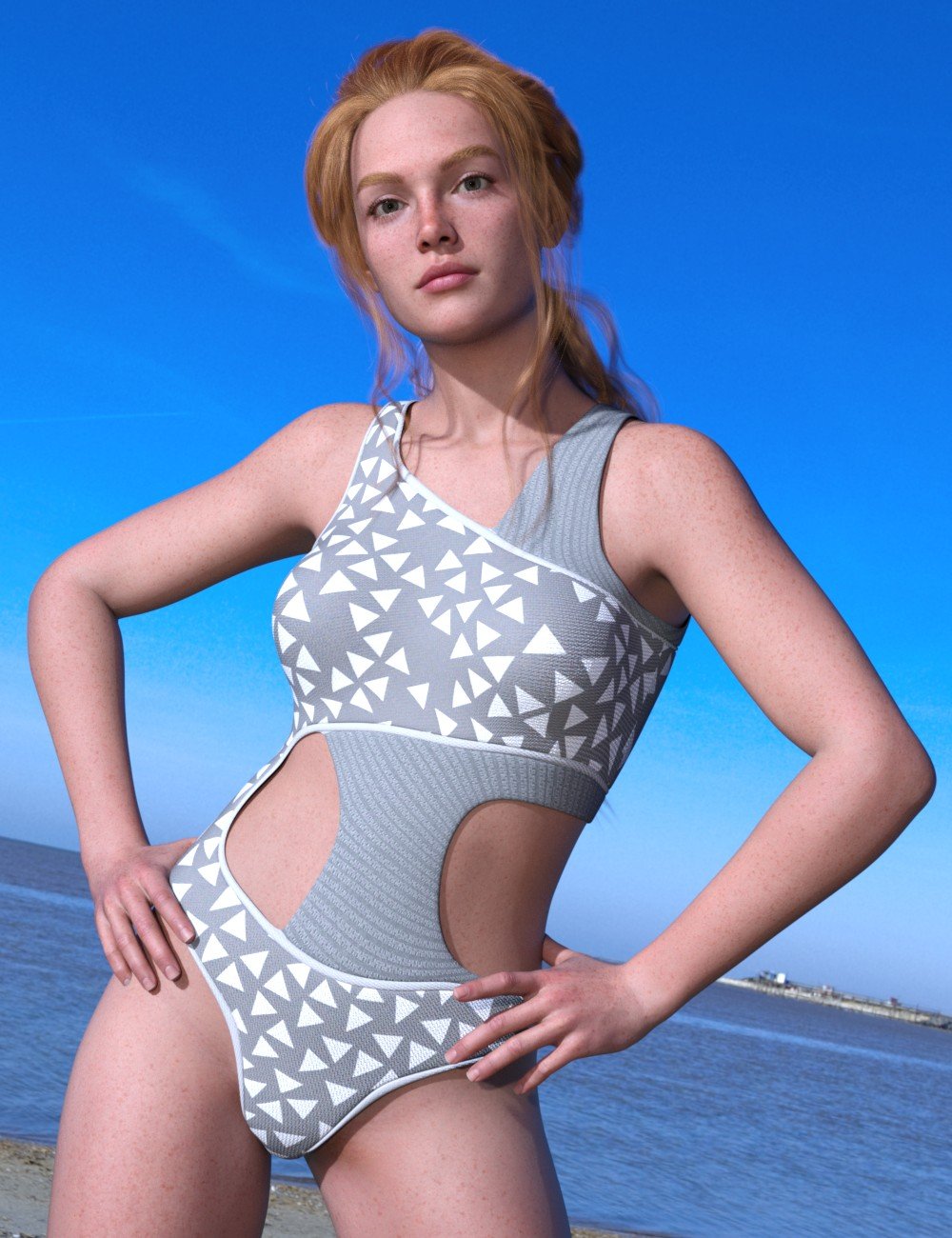 DZ Twist Cut for Genesis 9 by: DZheng, 3D Models by Daz 3D