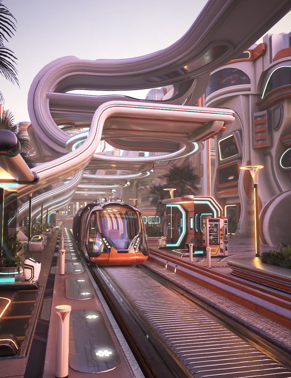 XI Sci-Fi City by: Xivon, 3D Models by Daz 3D