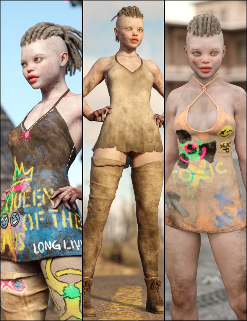 Post-Apocalyptic Styles for City Vibes by: Aeon Soul, 3D Models by Daz 3D