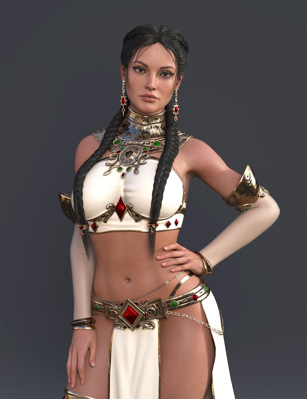 Desert's Veil Hair for Genesis 8, 8.1 and 9 Females