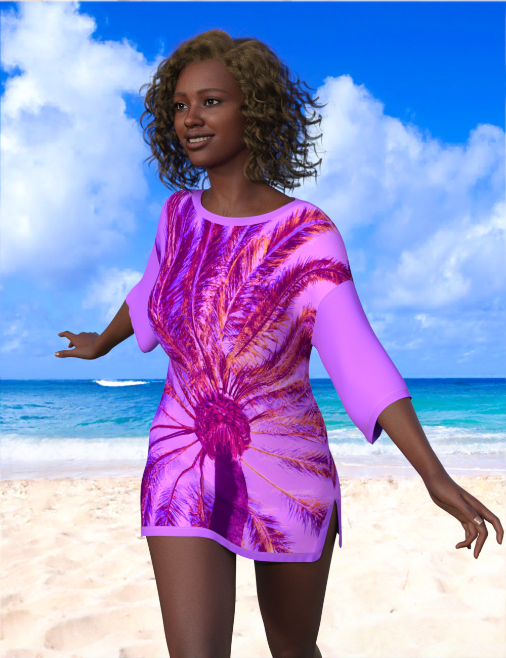 SIC Candy - a dForce Tee for Genesis 9 by: Sisters In Chaos, 3D Models by Daz 3D