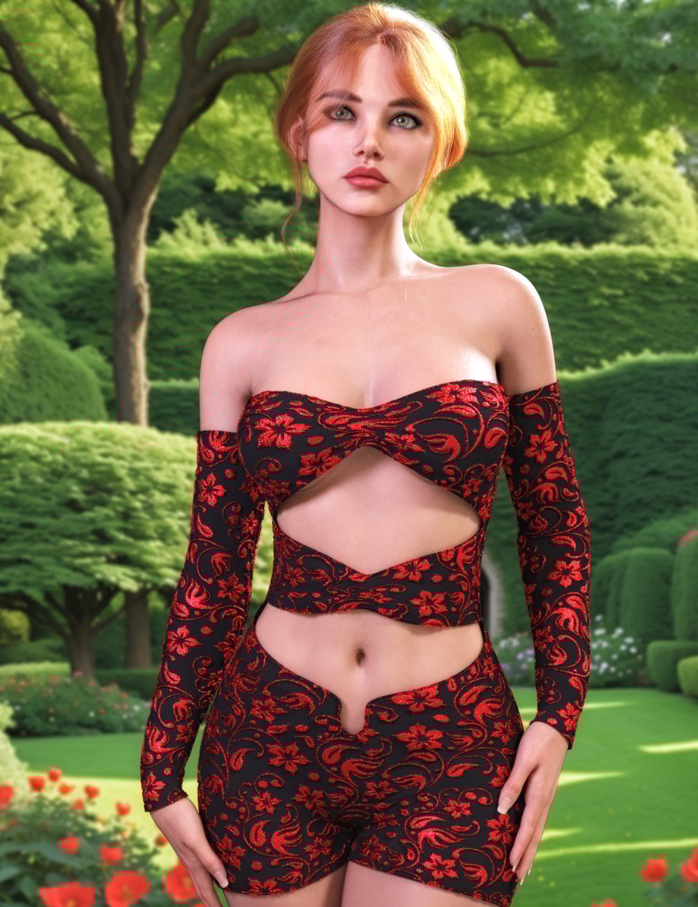 JMR dForce Lina Jumpsuit for Genesis 9 and 8 Female by: JaMaRe, 3D Models by Daz 3D