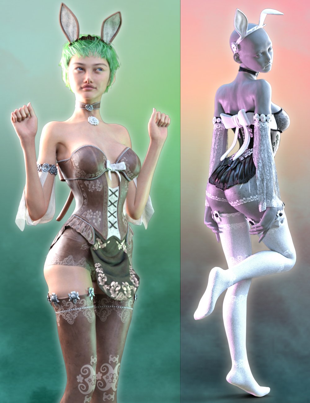 Easteria Outfit Texture addon by: Priap, 3D Models by Daz 3D