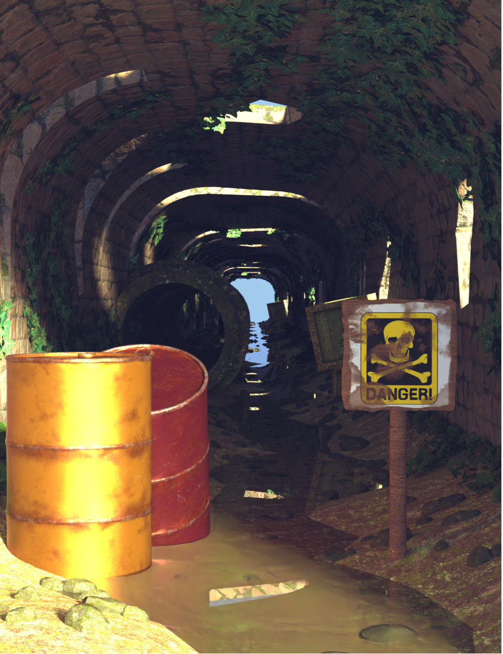 AP Stone Tunnel by: AcharyaPolina, 3D Models by Daz 3D
