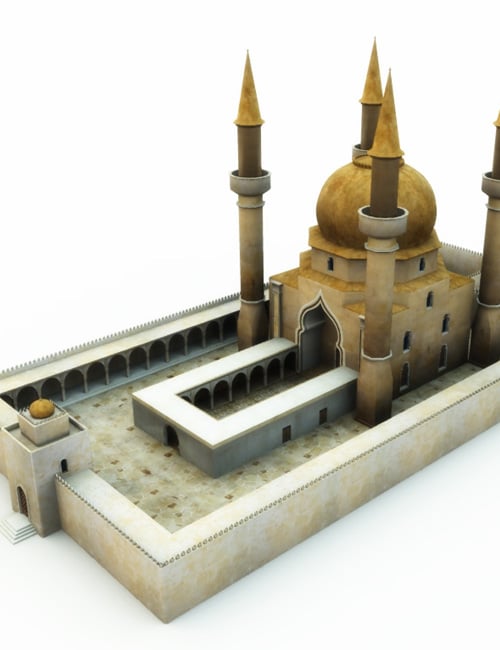 Mosque by: Cornucopia3D, 3D Models by Daz 3D