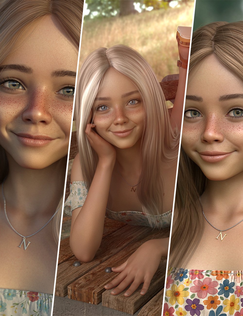Nikki Female Bundle for Genesis 9 by: 3D Universe, 3D Models by Daz 3D