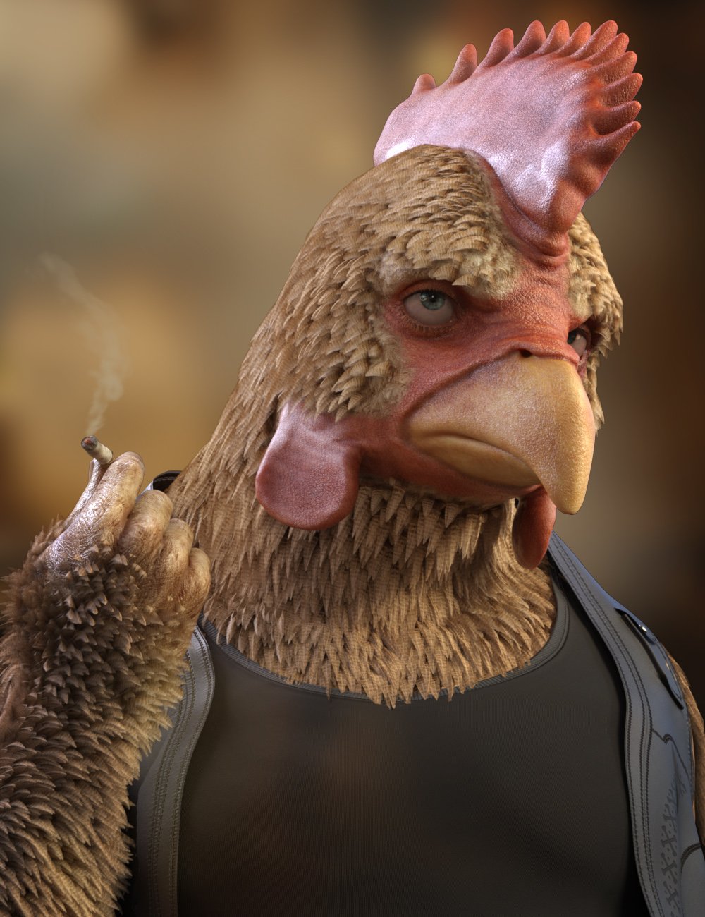 Bawkman for Genesis 9 by: RawArt, 3D Models by Daz 3D