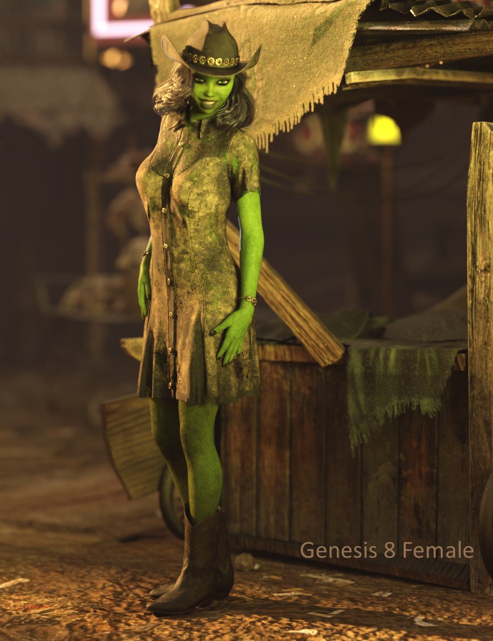 dForce Dale Western Outfit for Genesis 9 and 8 Female