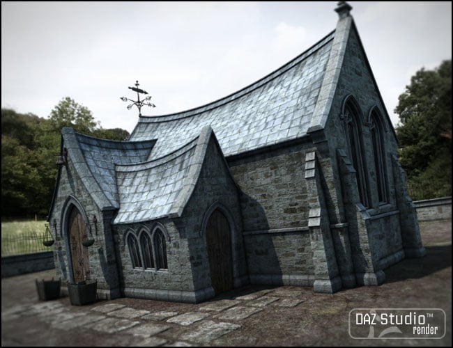 A Curious Chapel by: Jack Tomalin, 3D Models by Daz 3D