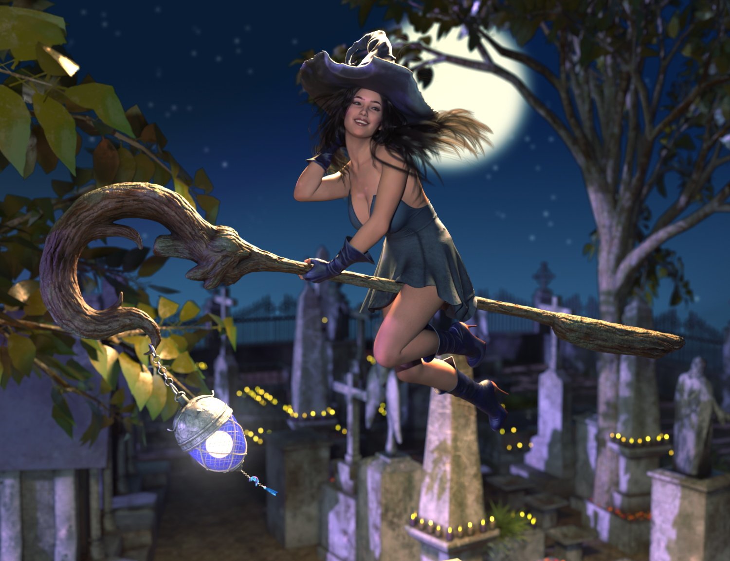 ZK dForce Forest Witch Outfit for Genesis 9
