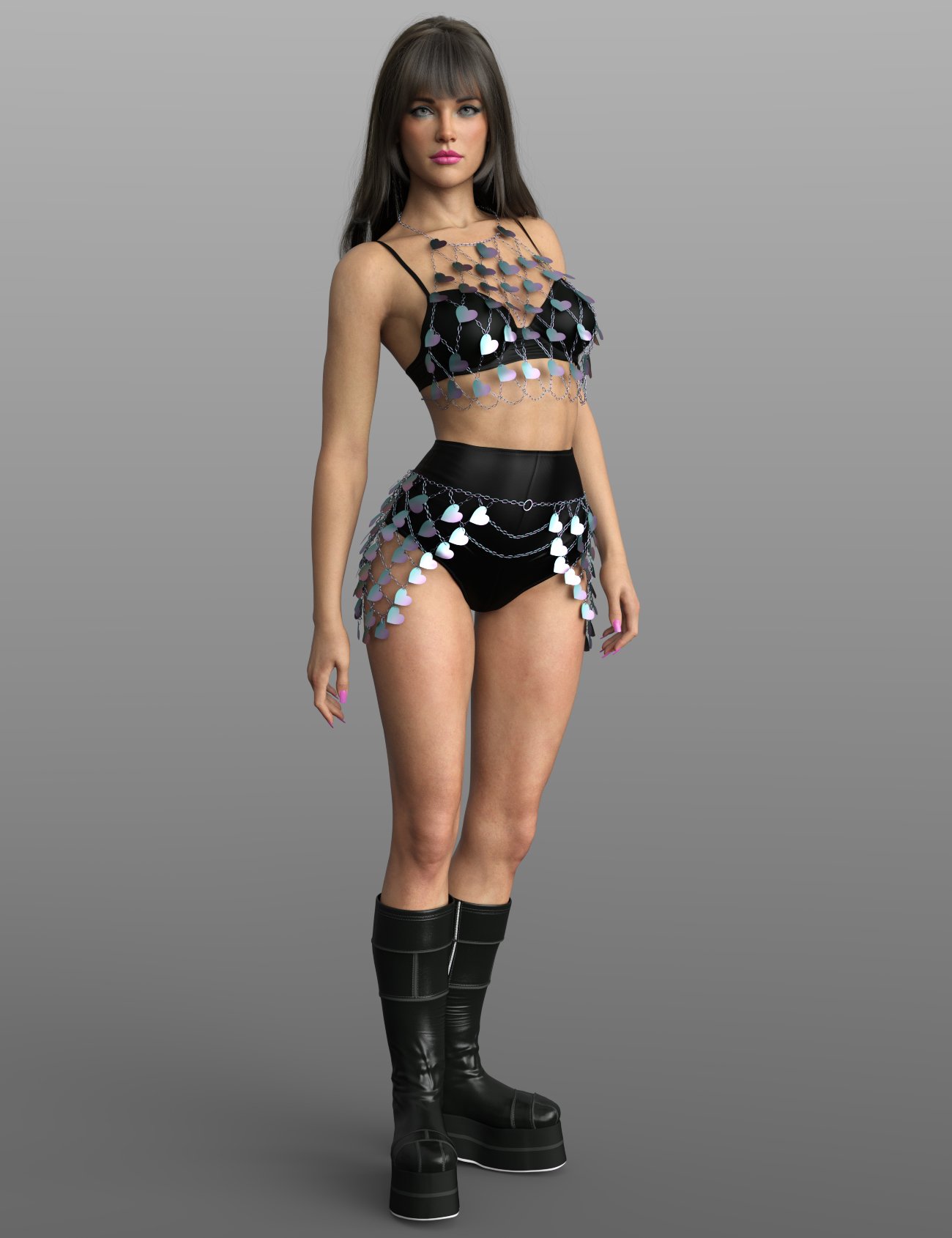 Festival Summer Outfit for Genesis 9 by: xtrart-3d, 3D Models by Daz 3D